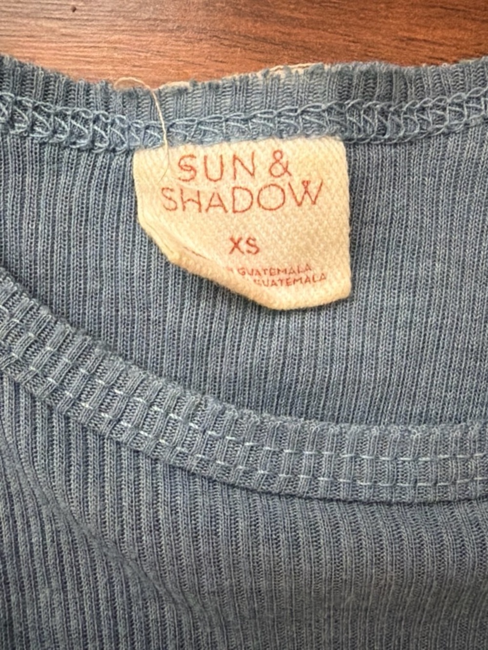 Sun & Shadow Ribbed Tank Top - Maroon - Picture 7 of 8